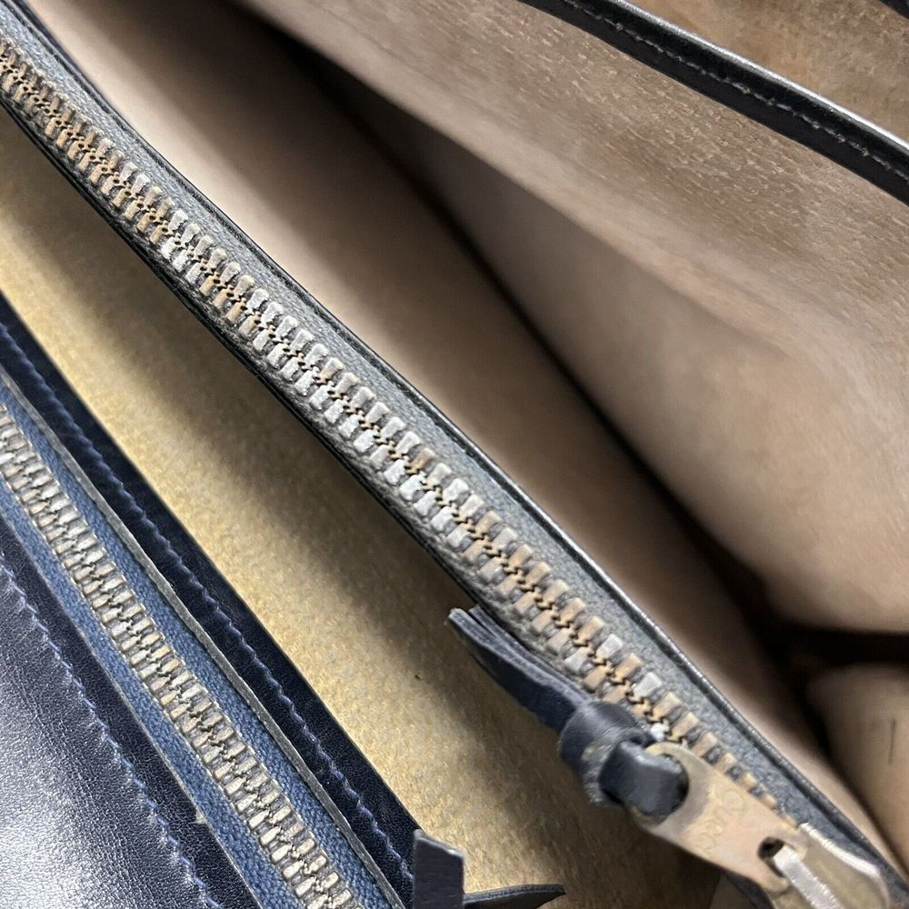 Gucci Black and Gray Monogram Briefcase - Picture 10 of 16